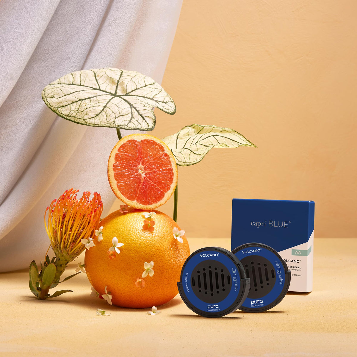 Capri Blue close-up of refill pod vents highlighting quick scent release