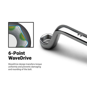 Capri Tools detail of 45° and 75° offsets allowing access behind calipers and tight brake components