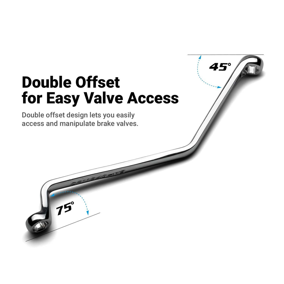 Capri Tools close-up of WaveDrive 6-point box end delivering even torque and preventing rounding