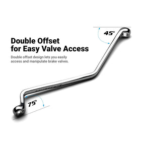 Capri Tools close-up of WaveDrive 6-point box end delivering even torque and preventing rounding