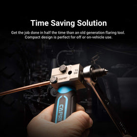 Capri Tools close-up of detachable die highlighting precision machining and consistent flares