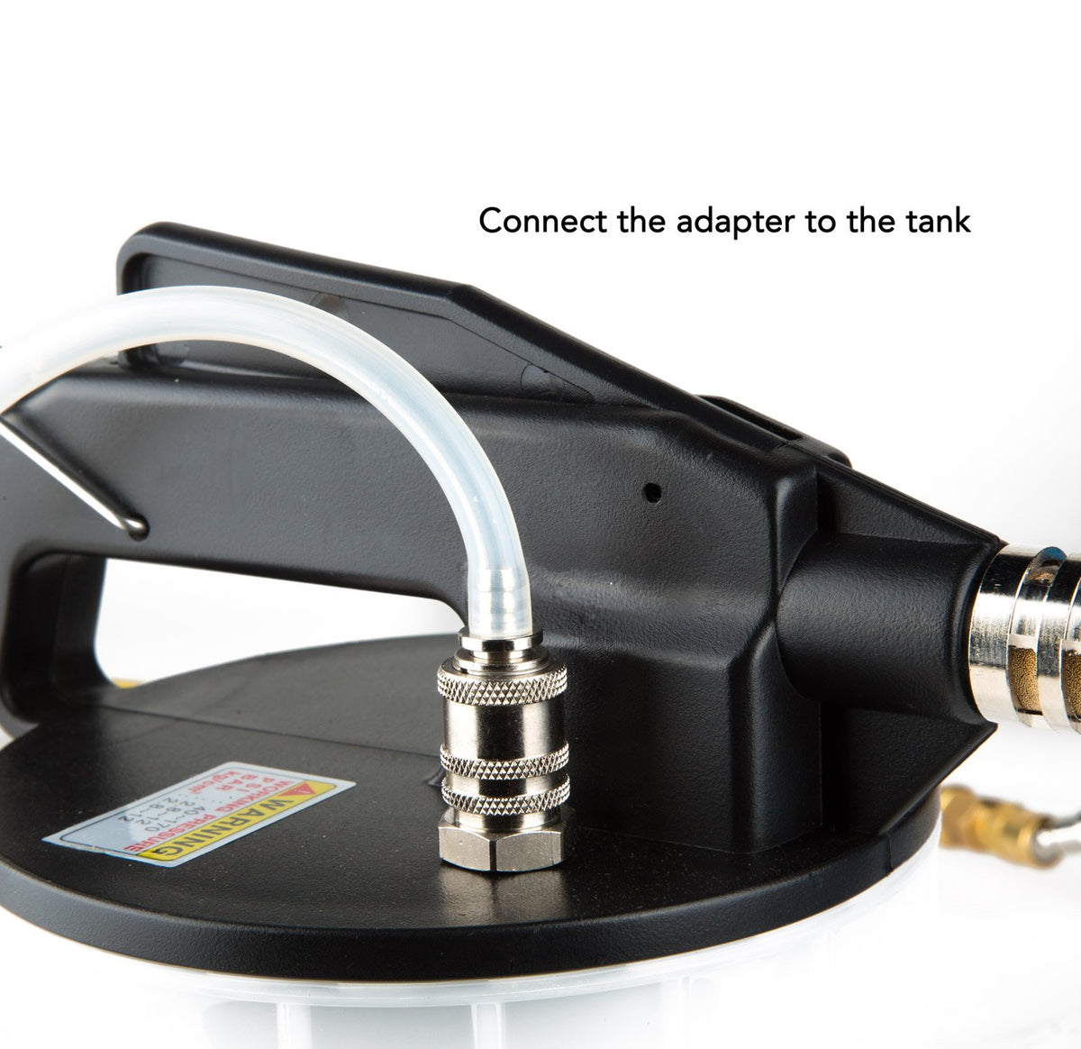 Capri Tools integrated silencer detail reducing noise during operation