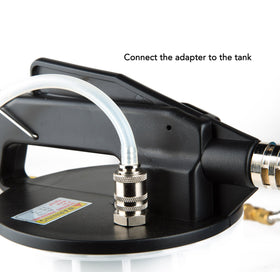 Capri Tools integrated silencer detail reducing noise during operation