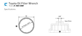 Capri Tools next to ratchet to show scale and compatible drive benefit