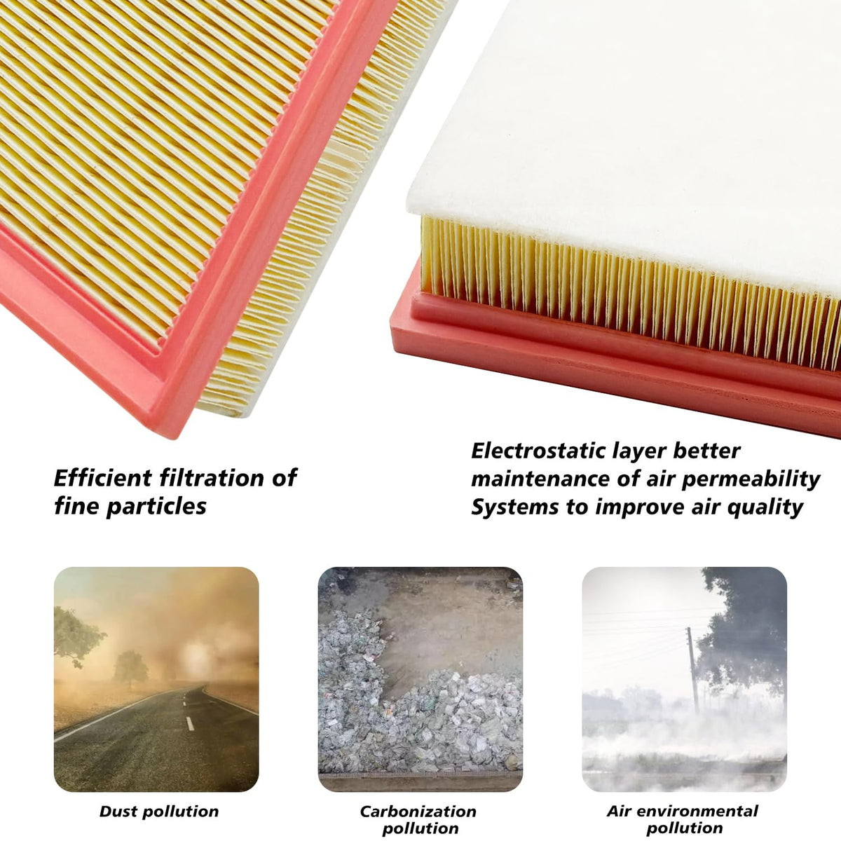 Capume engine filter close-up highlighting high-flow media for engine protection