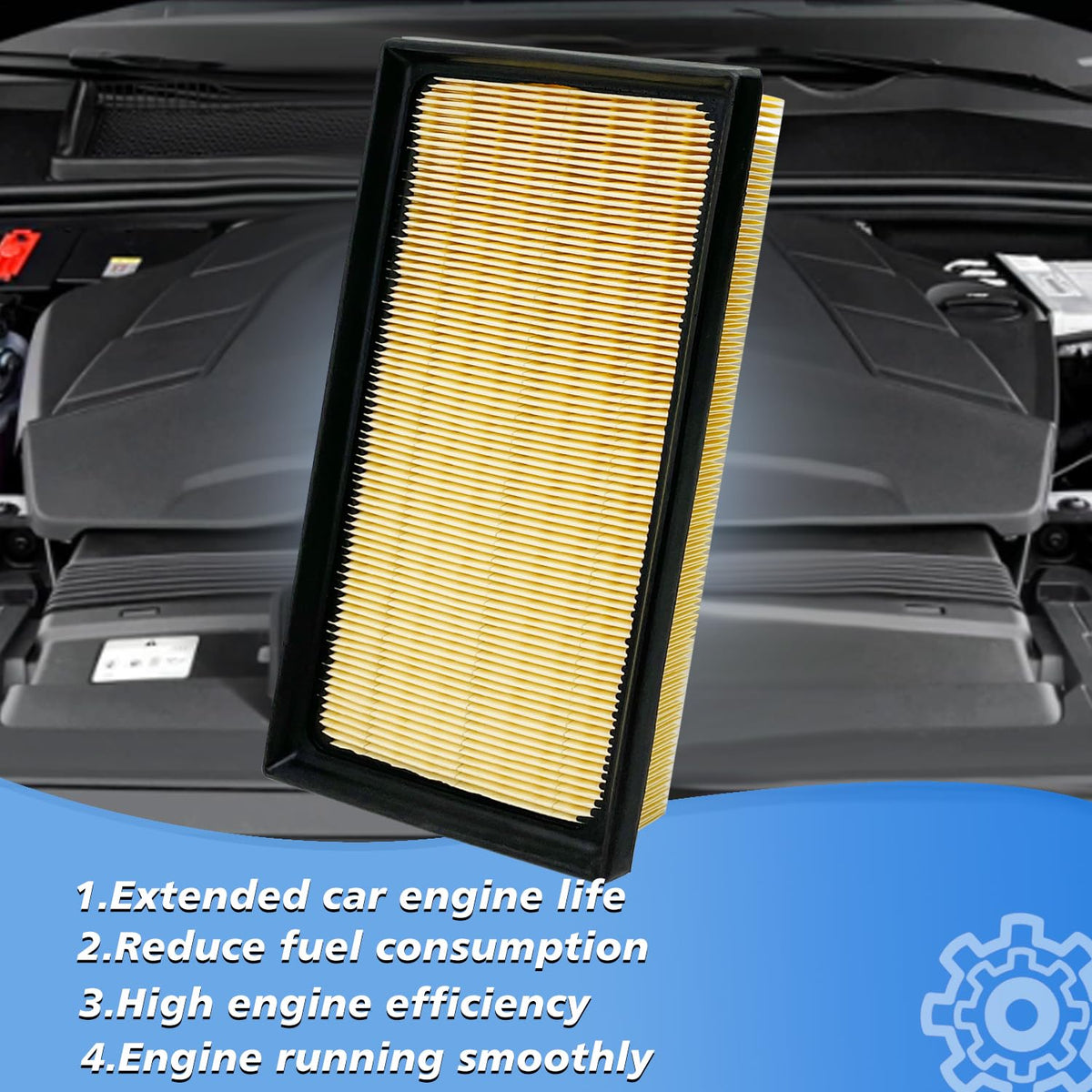 Capume engine filter seated in airbox showing proper fit and engine protection benefit