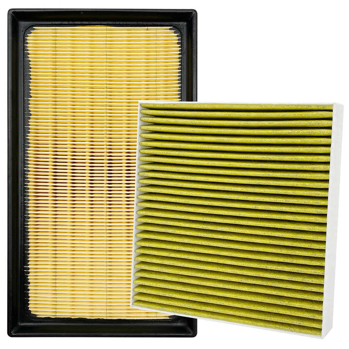 Capume front packaging showing both cabin and engine filters, clear compatibility labels