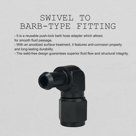 caqeg swivel adapter installed on a hose demonstrating flexible routing and leak prevention