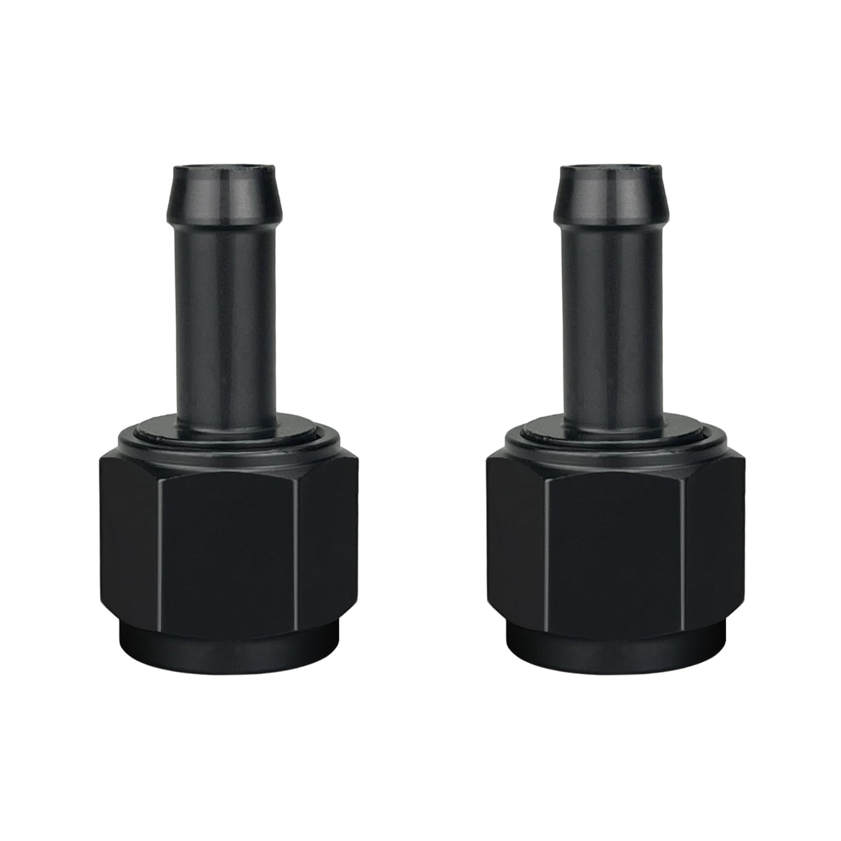 caqeg AN10 adapter front view showing anodized finish and shape for easy identification