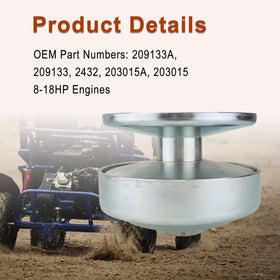 caqeg clutch 1-inch shaft bore view demonstrating exact fit for standard shafts