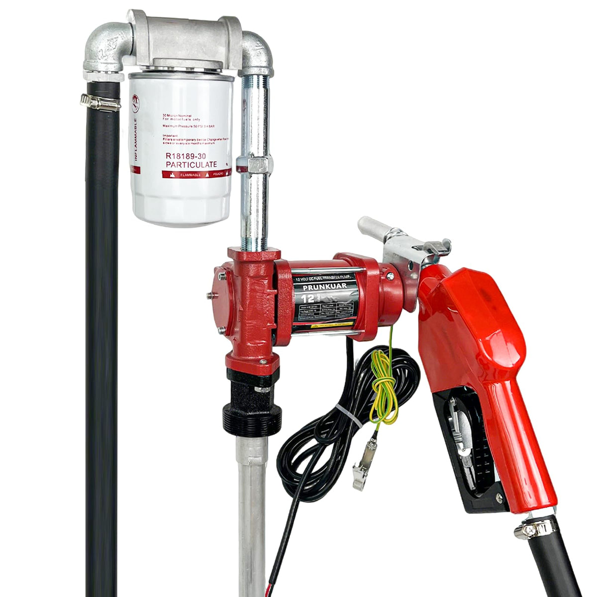 caqeg front view pump and nozzle showing kit portability and fast transfer