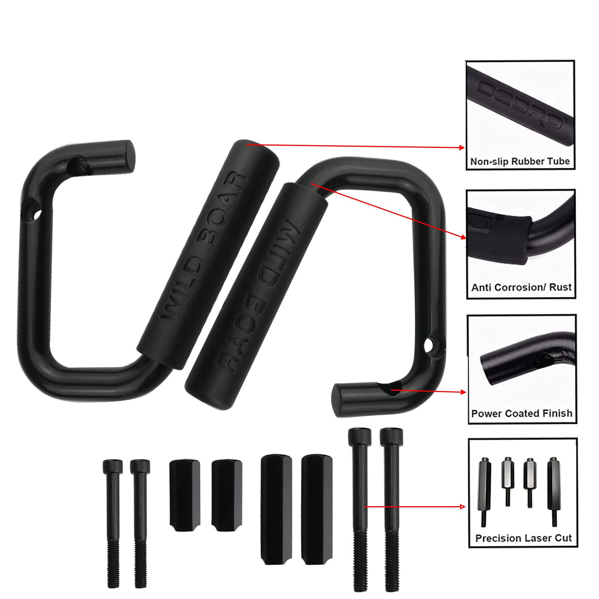 caqeg grab handle textured closeup highlighting non-slip finish and grip benefit