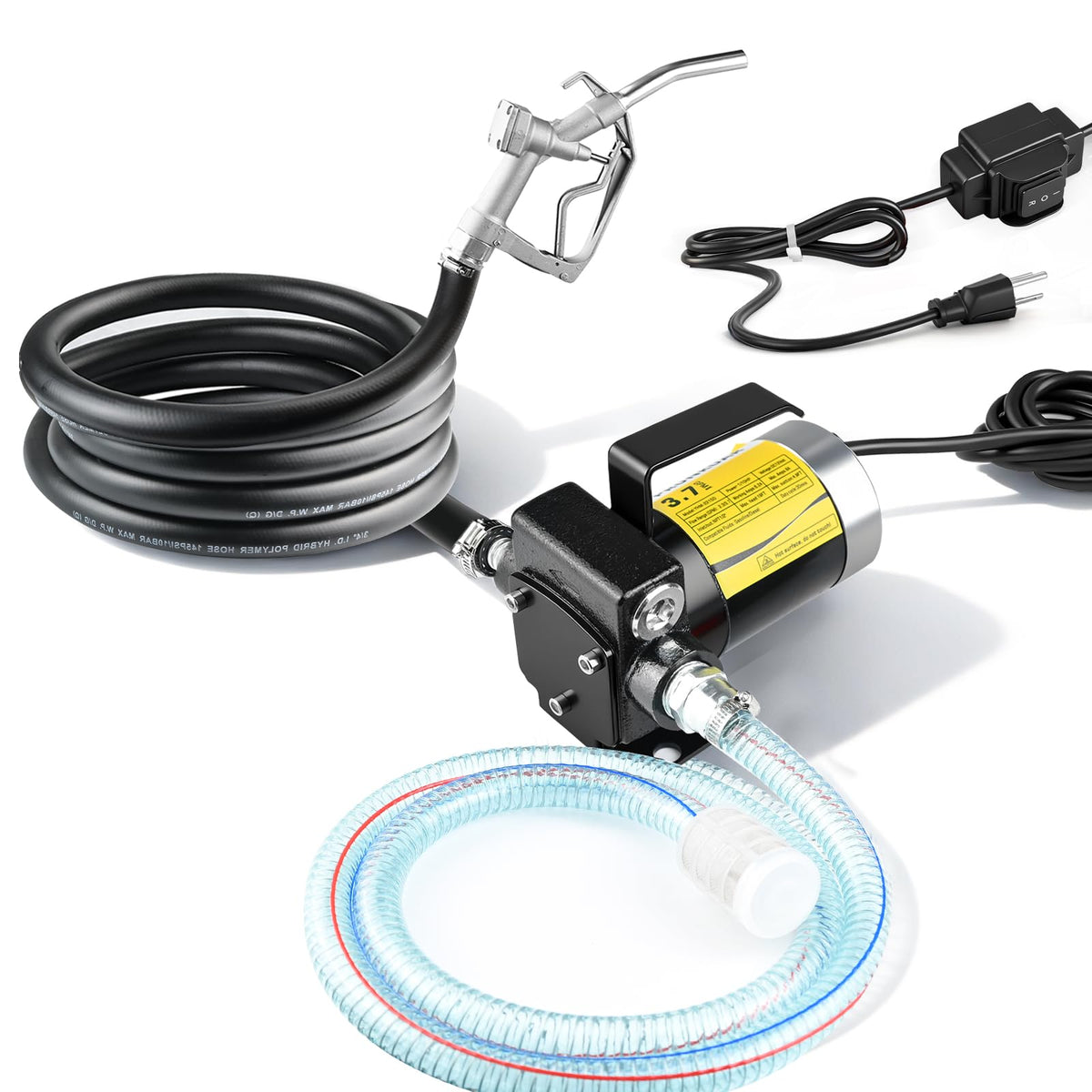 caqeg pump front view showing controls and sturdy housing for easy operation