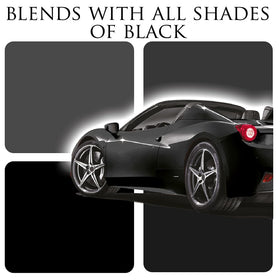 Car Gods removing swirls from black paint revealing reduced scratches and enhanced reflections