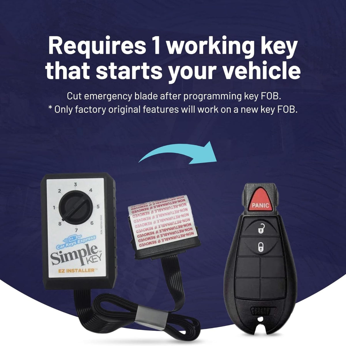 Car Keys Express programmer unit detail for on-vehicle coding convenience benefit