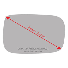 CAR MIRROR BAZAR full-size double-sided adhesive contour close-up for secure, even bonding benefit