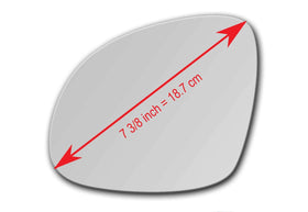 CAR MIRROR BAZAR full-size contoured adhesive on mirror underside for secure bond