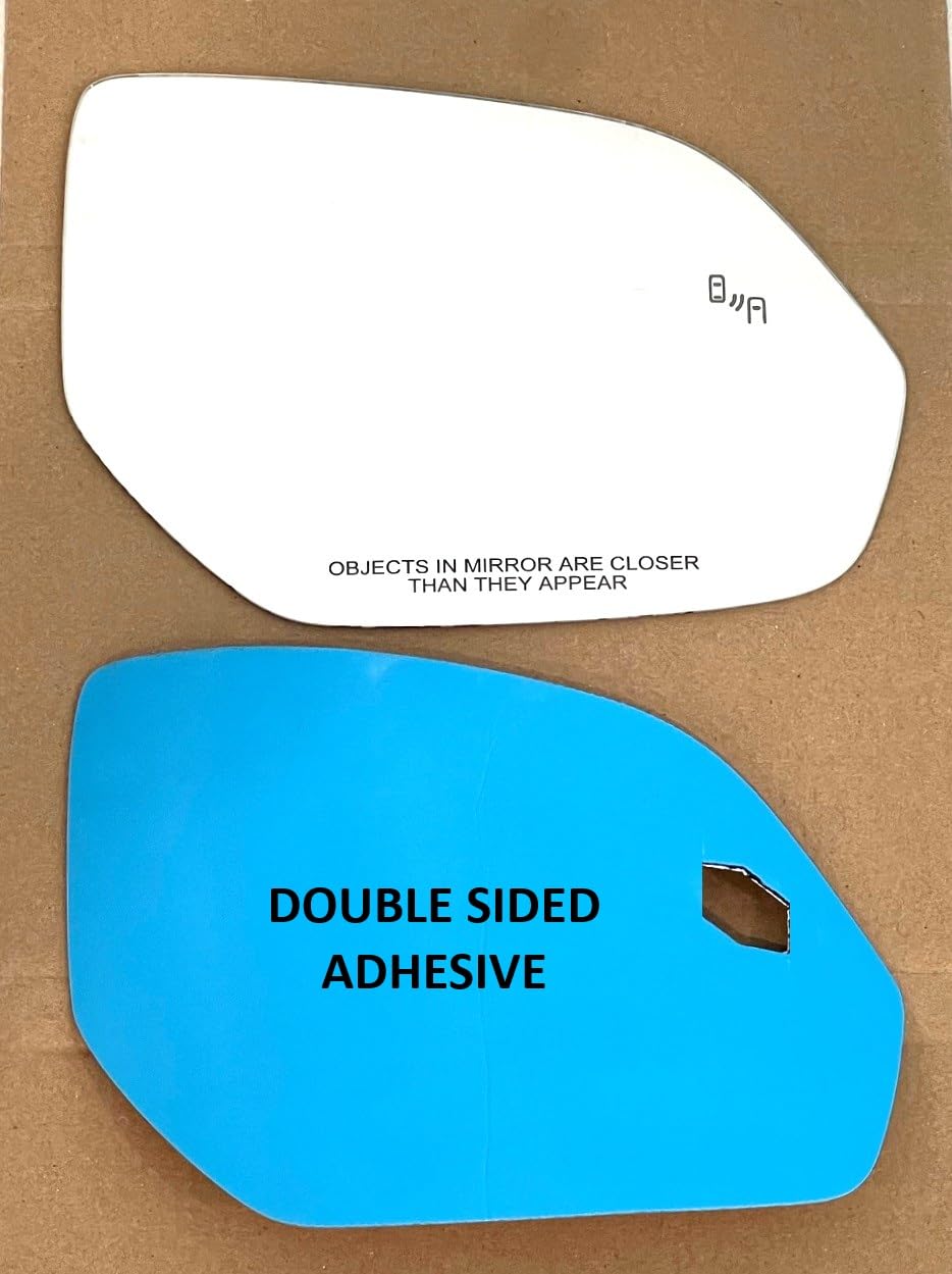 CAR MIRROR BAZAR full-size adhesive pad contoured to mirror for secure bond