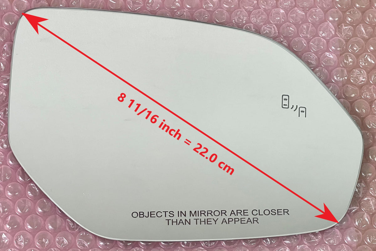 CAR MIRROR BAZAR aluminum-backed mirror close-up showing durable reflective coating