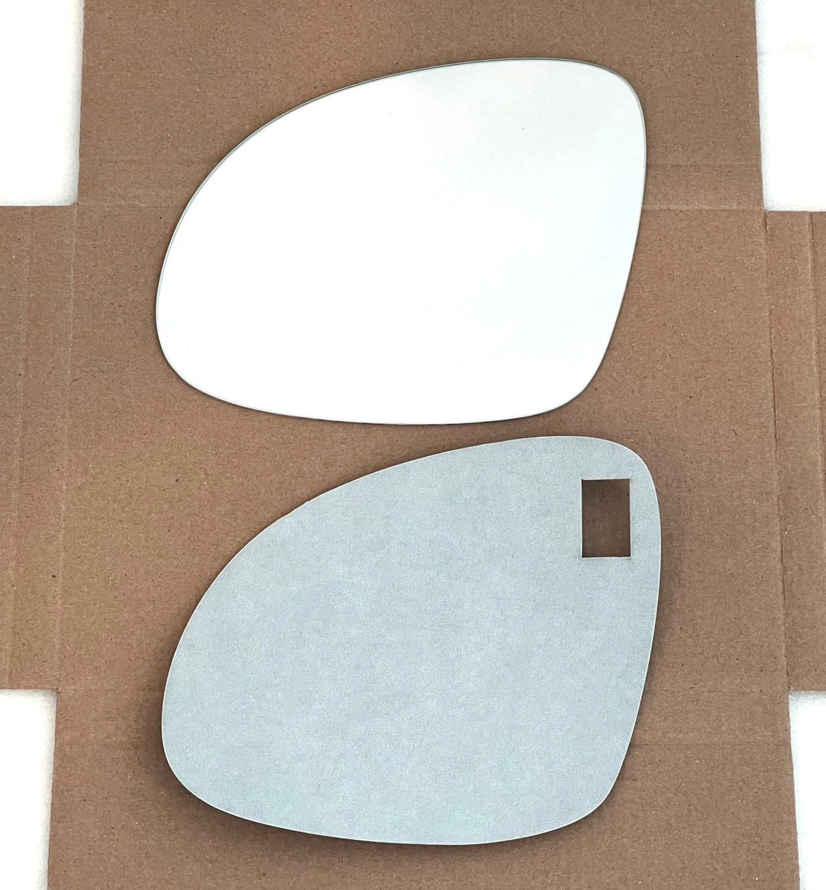 CAR MIRROR BAZAR close-up of aluminum-backed reflective surface for long-lasting clarity
