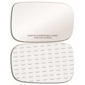 CAR MIRROR BAZAR front view of replacement passenger-side convex mirror glass showing full shape and clarity