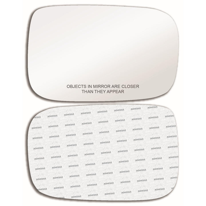 CAR MIRROR BAZAR front view of replacement passenger-side convex mirror glass showing full shape and clarity