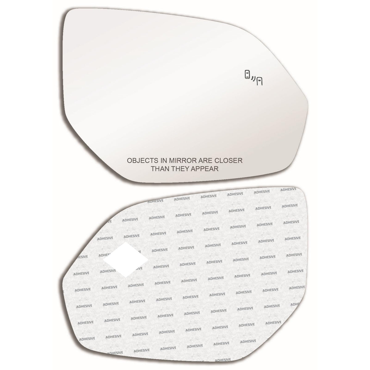 CAR MIRROR BAZAR right-side front face showing clear reflection and accurate shape