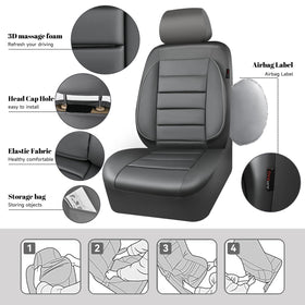 CAR PASS 3D foam back support detail illustrating enhanced driving comfort