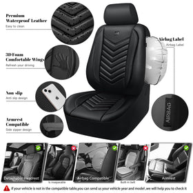 CAR PASS image of 3D foam wing detail adding ergonomic side support