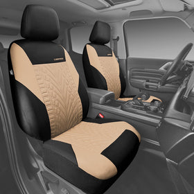 CAR PASS close-up of 3D tyre print detail, stylish durable finish benefit