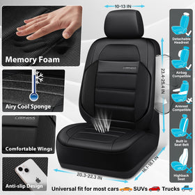 CAR PASS airbag-compatible stitch detail showing safety-friendly seam design