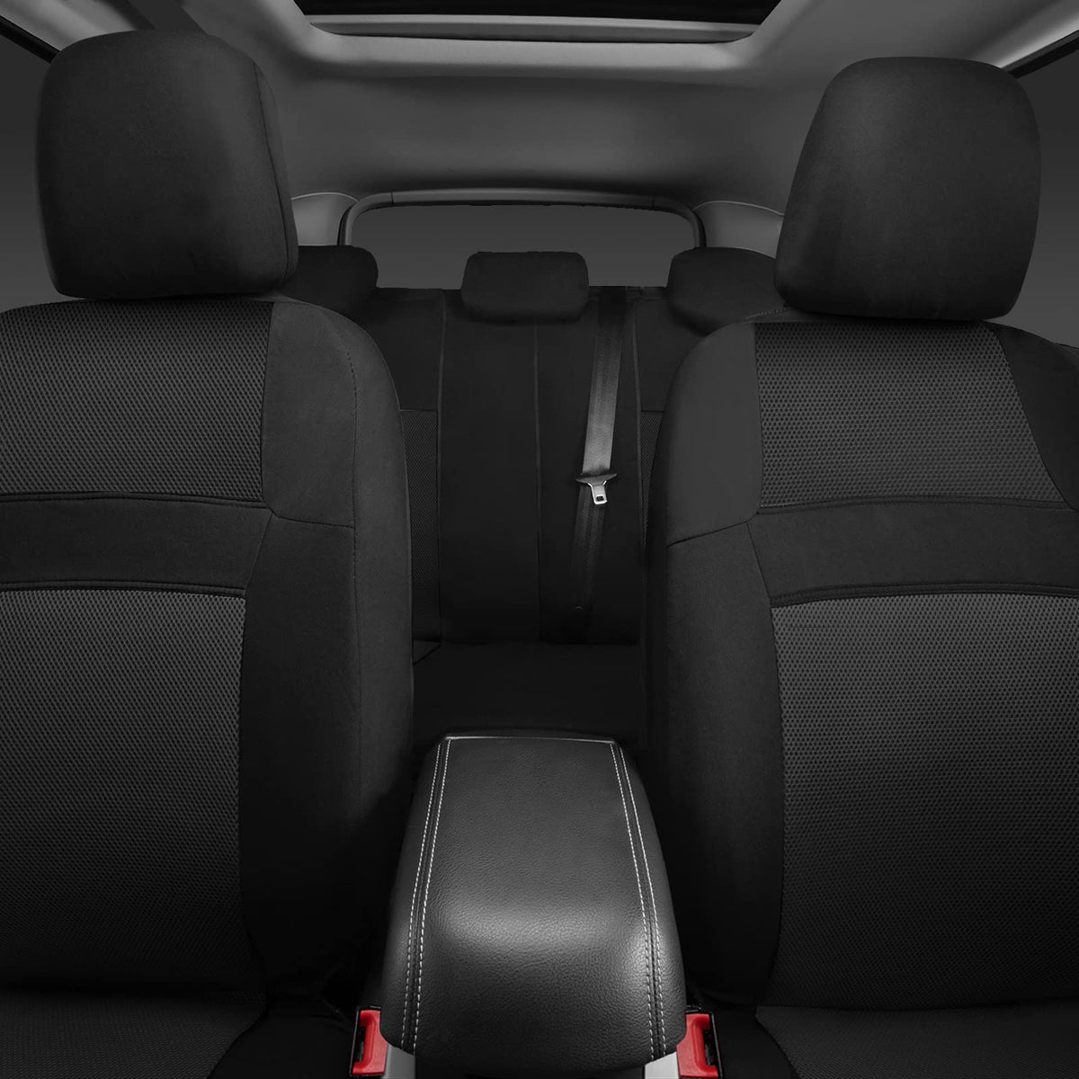 CAR PASS airbag cutout seam closeup maintaining safety compatibility