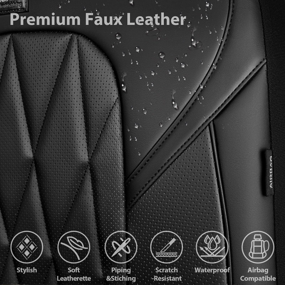 CAR PASS airbag label detail showing safe airbag compatibility and correct placement