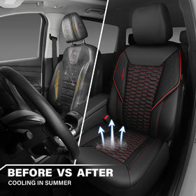 CAR PASS airbag stitch detail ensuring safe airbag deployment