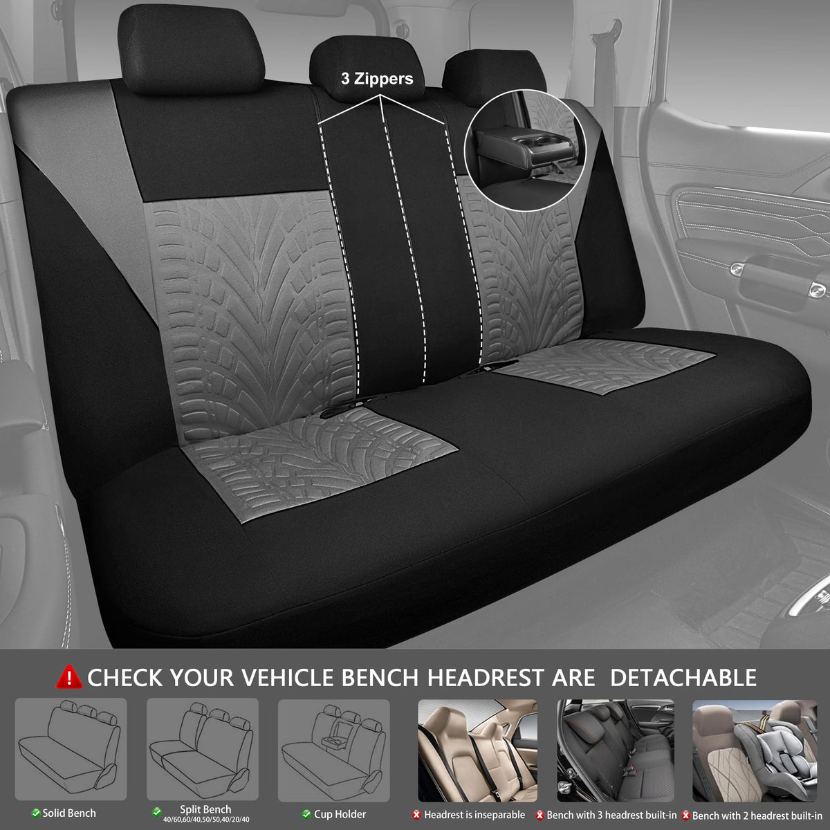 CAR PASS airbag seam detail showing airbag compatibility for safety benefit