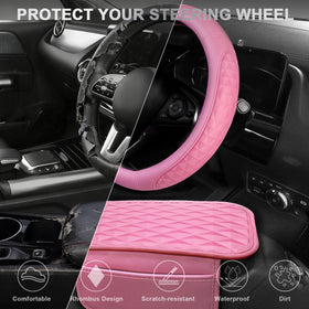 CAR PASS armrest open to reveal storage pocket for organization benefit