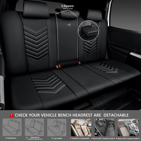 CAR PASS armrest zipper access visible for convenient armrest use