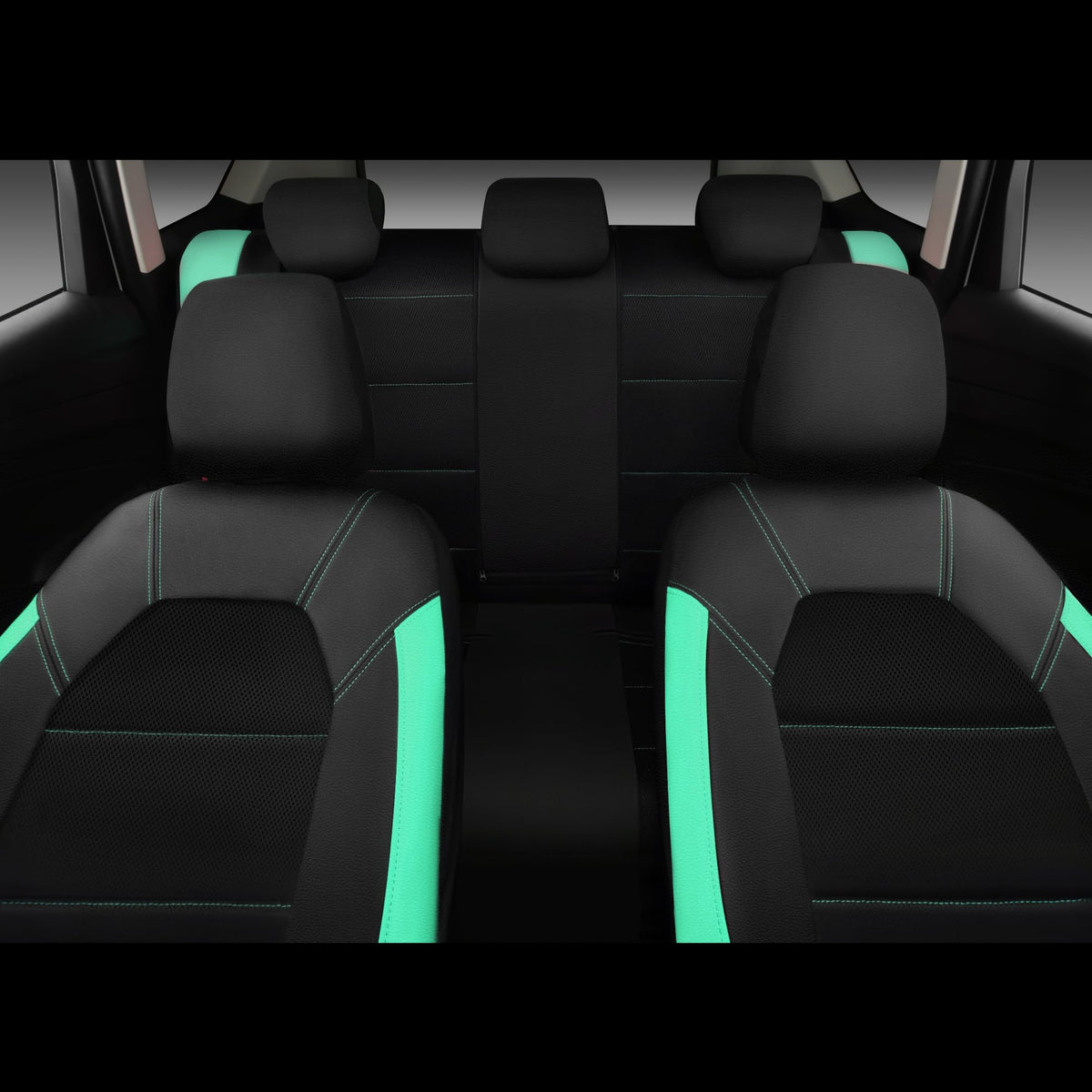 CAR PASS rear bench installed demonstrating full-seat coverage and neat look