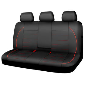 CAR PASS front view of rear seat cover showing full protection and sleek look
