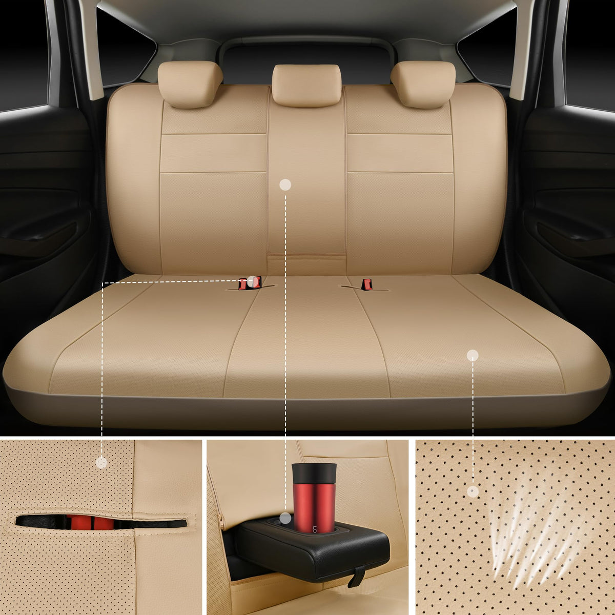 CAR PASS back seat full coverage protecting rear upholstery from kicks