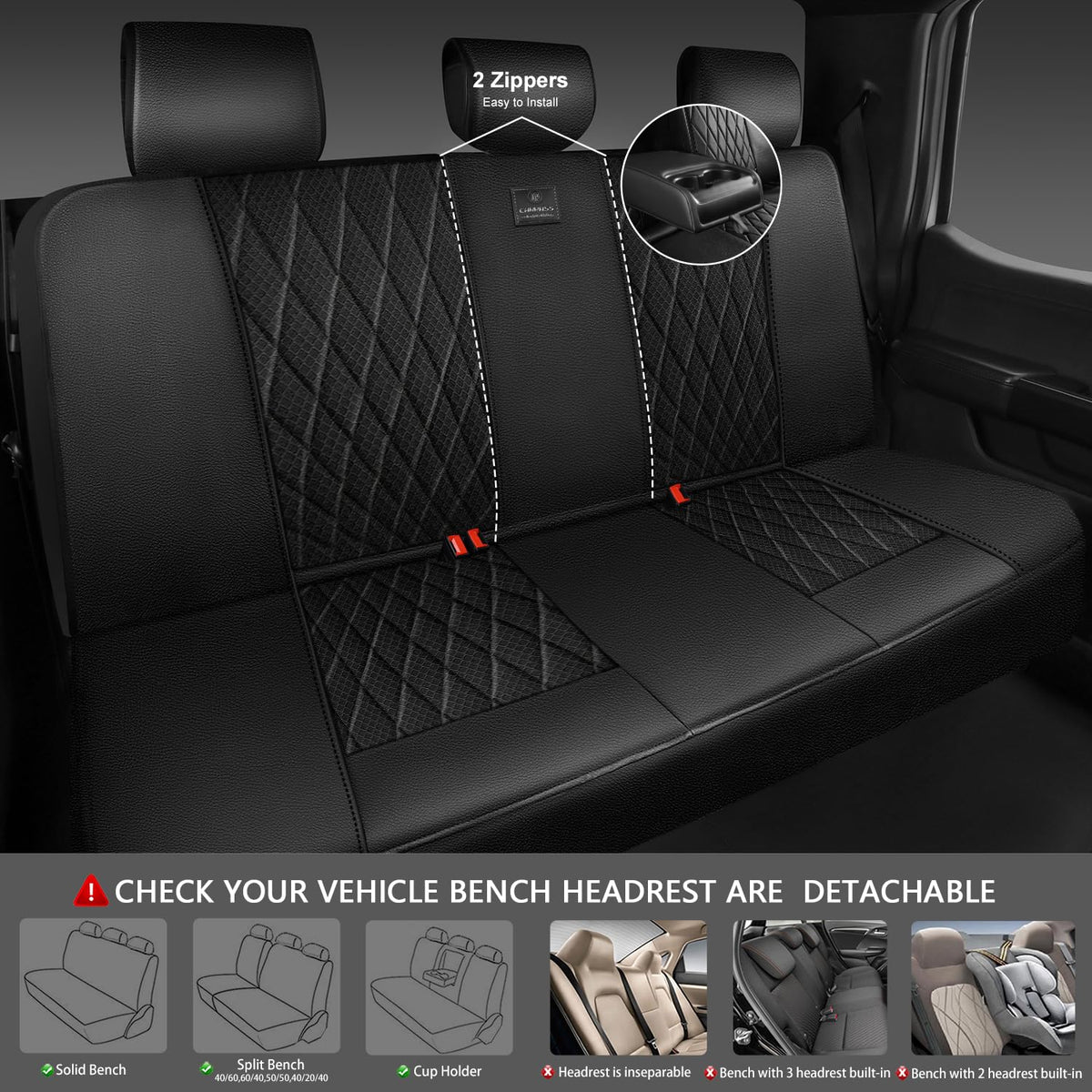 CAR PASS rear pocket showing storage keeping items organized on drives