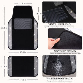 CAR PASS backing anti-slip nibs providing secure floor grip