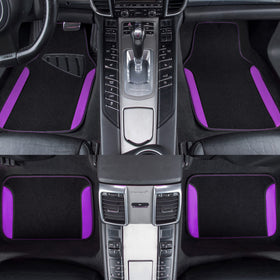 CAR PASS mat underside with heavy nibbed backing preventing slippage for safer driving