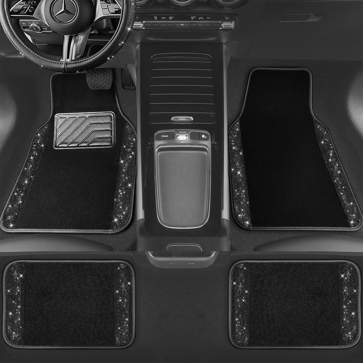 CAR PASS textured backing view showing secure grip and stability benefit