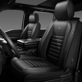 CAR PASS wiping seat surface showing waterproof easy-clean benefit