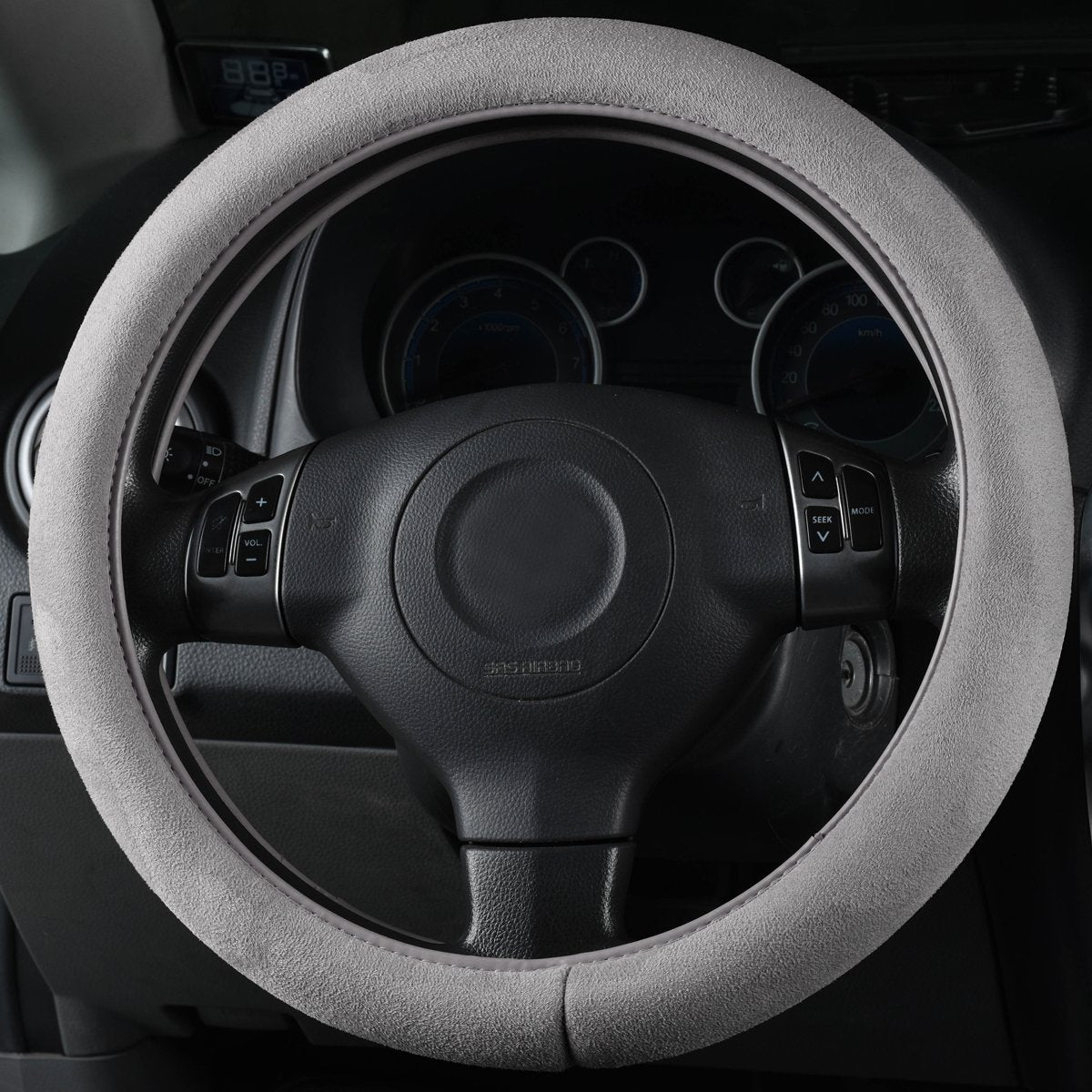 CAR PASS close-up of faux suede texture highlighting soft breathable surface