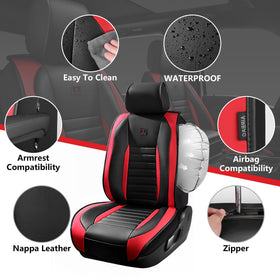 CAR PASS close-up of Nappa leather texture highlighting soft touch