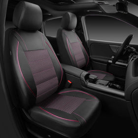 CAR PASS close-up of PU leather texture highlighting easy-clean finish