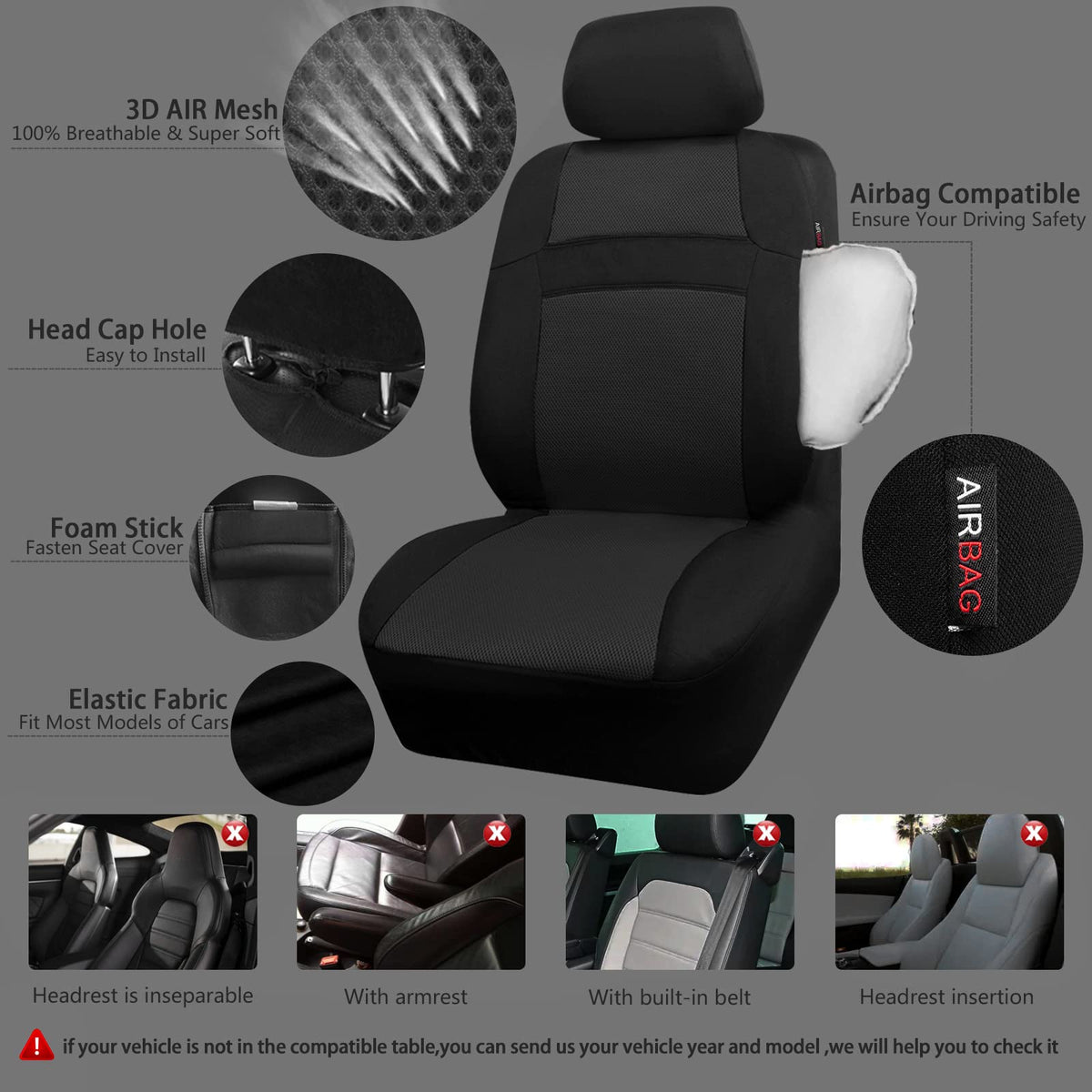 CAR PASS closeup of 3D air mesh texture improving breathability and grip