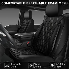 CAR PASS close-up of 3D mesh and thick foam enhancing breathability
